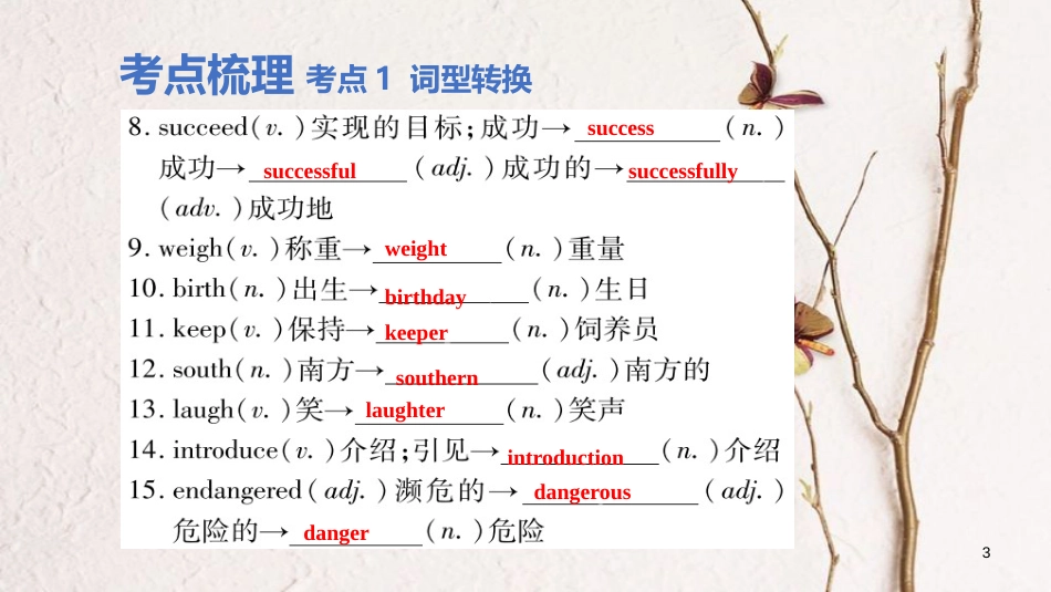 云南省中考英语学业水平精准复习方案 第一部分 教材复习 课时14 八下 Units 7-8课件_第3页