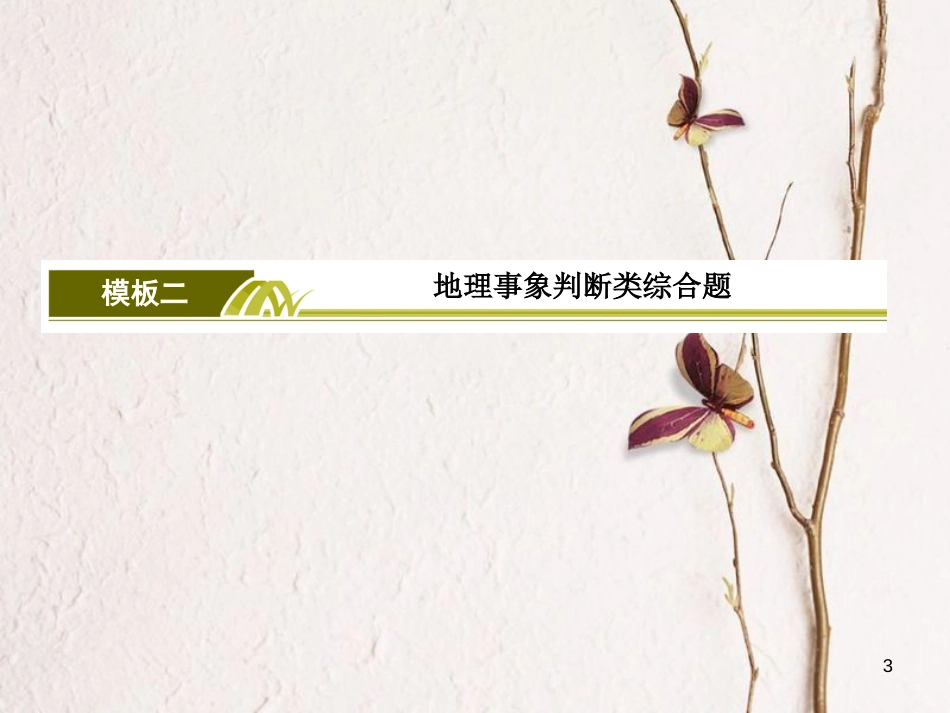 版高考地理二轮专题复习 第三部分 应试提分篇 专题二 非选择题答题模板 3.2.2 地理事象判断类综合题课件 新人教版_第3页