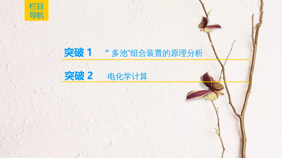 （全国通用）2019版高考化学一轮复习 第6章 化学反应与能量 专项突破13“多池”组合装置分析与电化学计算课件_第2页