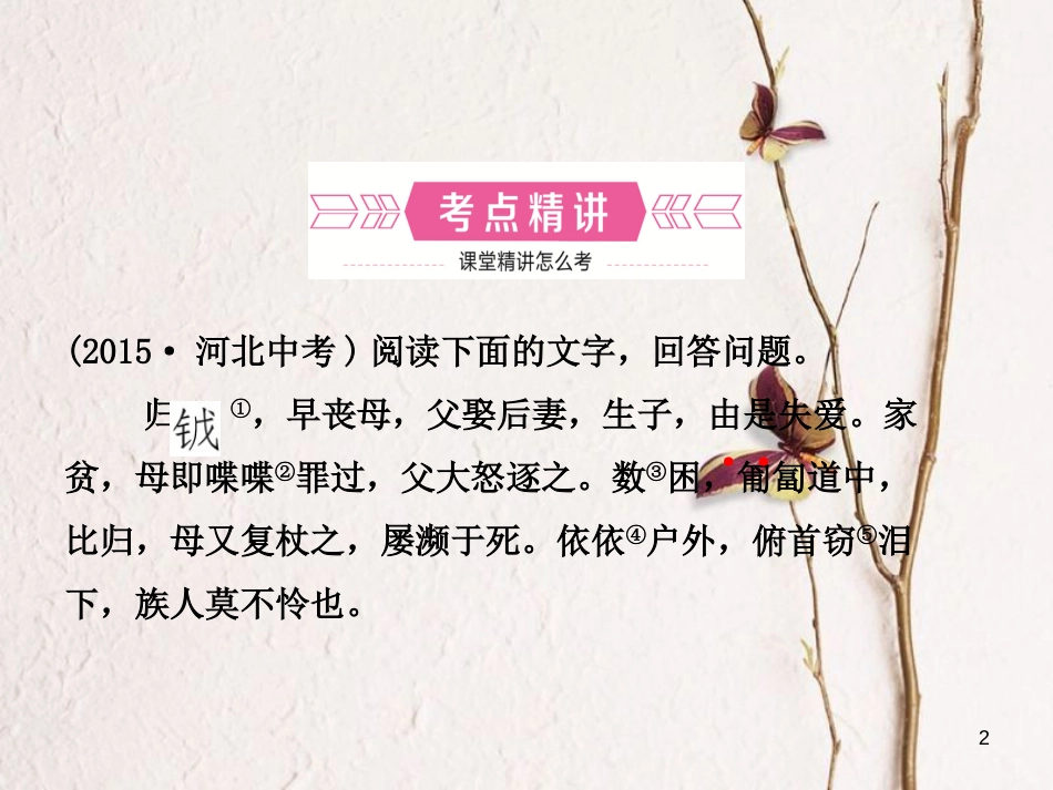 河北省中考语文总复习专题十二文言文阅读课件_第2页