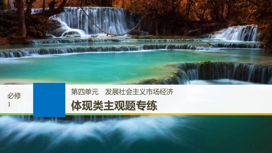 2019届高考政治一轮复习 第四单元 发展社会主义市场经济体现类主观题专练课件 新人教版必修1_第1页
