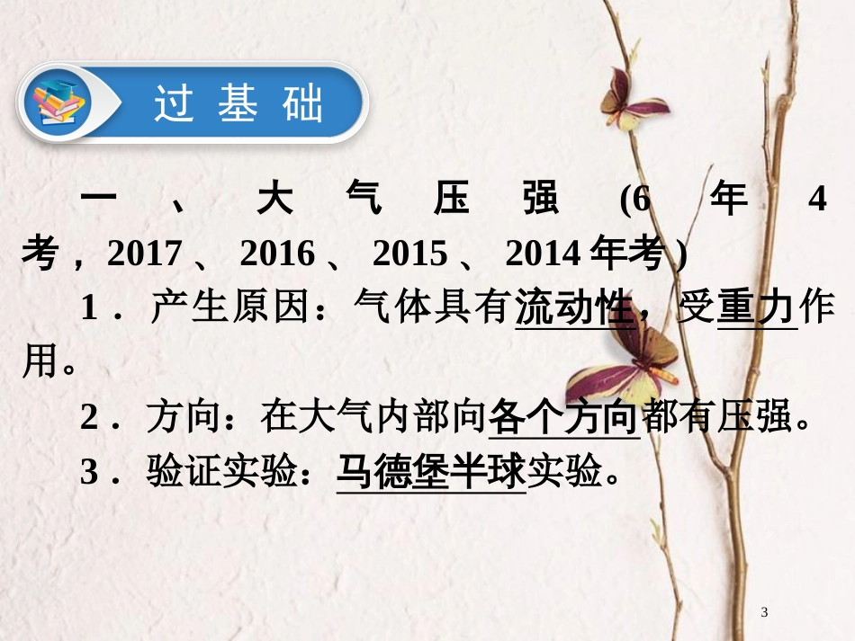 广东省深圳市2018年中考物理总复习 第九章 压强第2课时课件_第3页