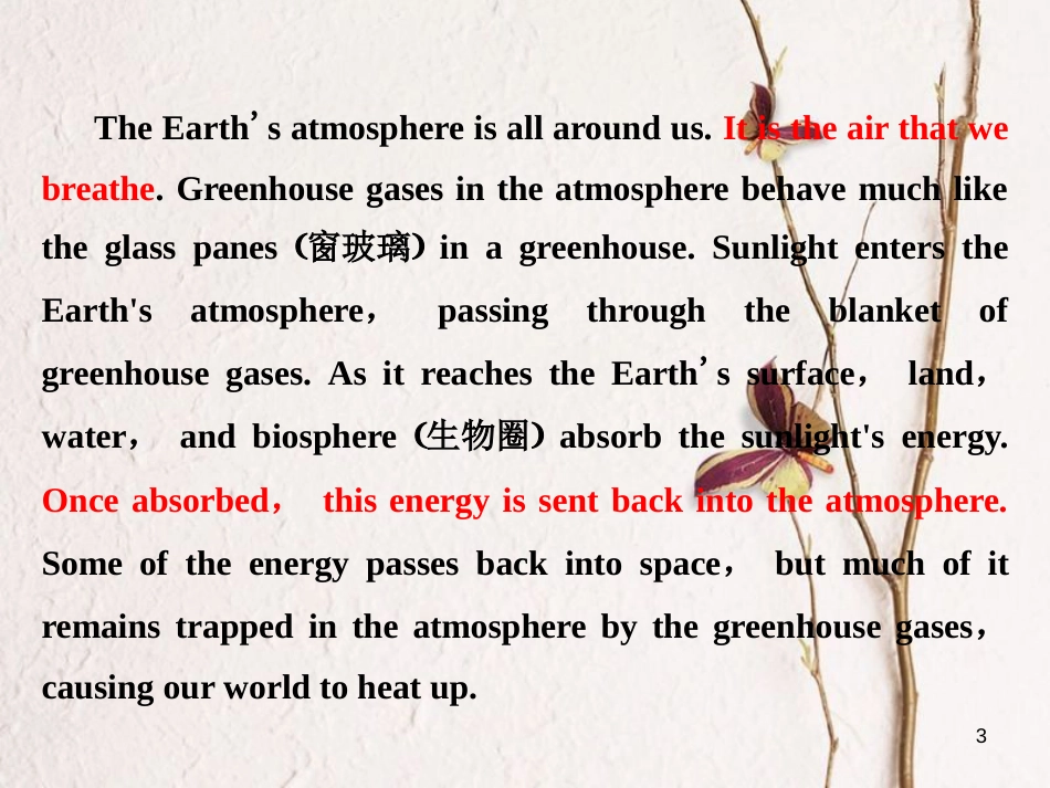 高中英语 Unit 4 Global warming Section Ⅰ Warming Up amp；Reading课件 新人教版选修6_第3页