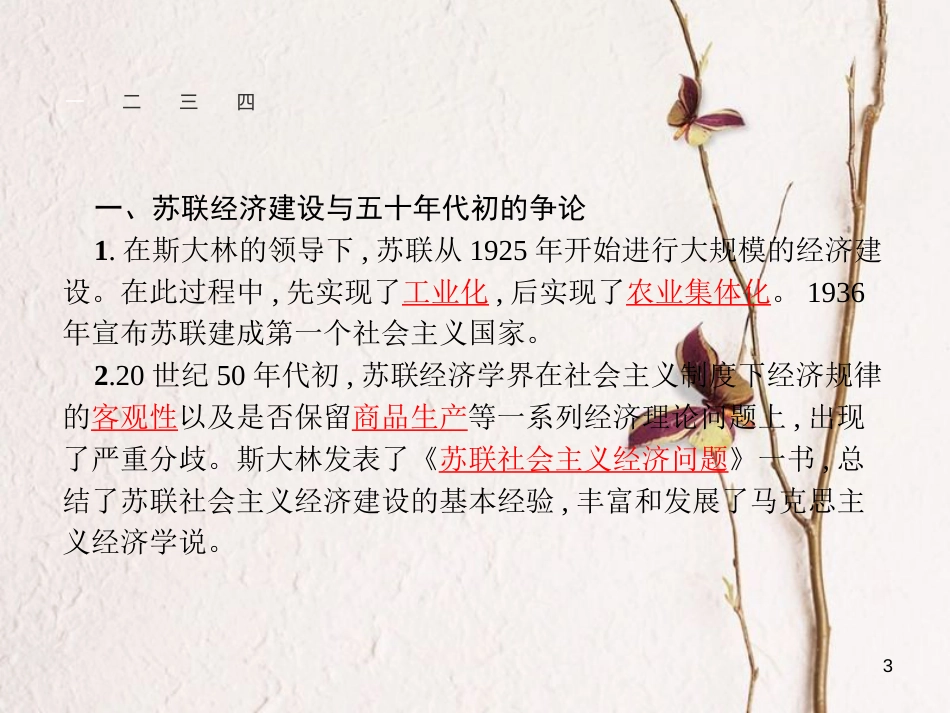 高中政治 4.2斯大林对社会主义经济理论的探索课件 新人教版选修2_第3页
