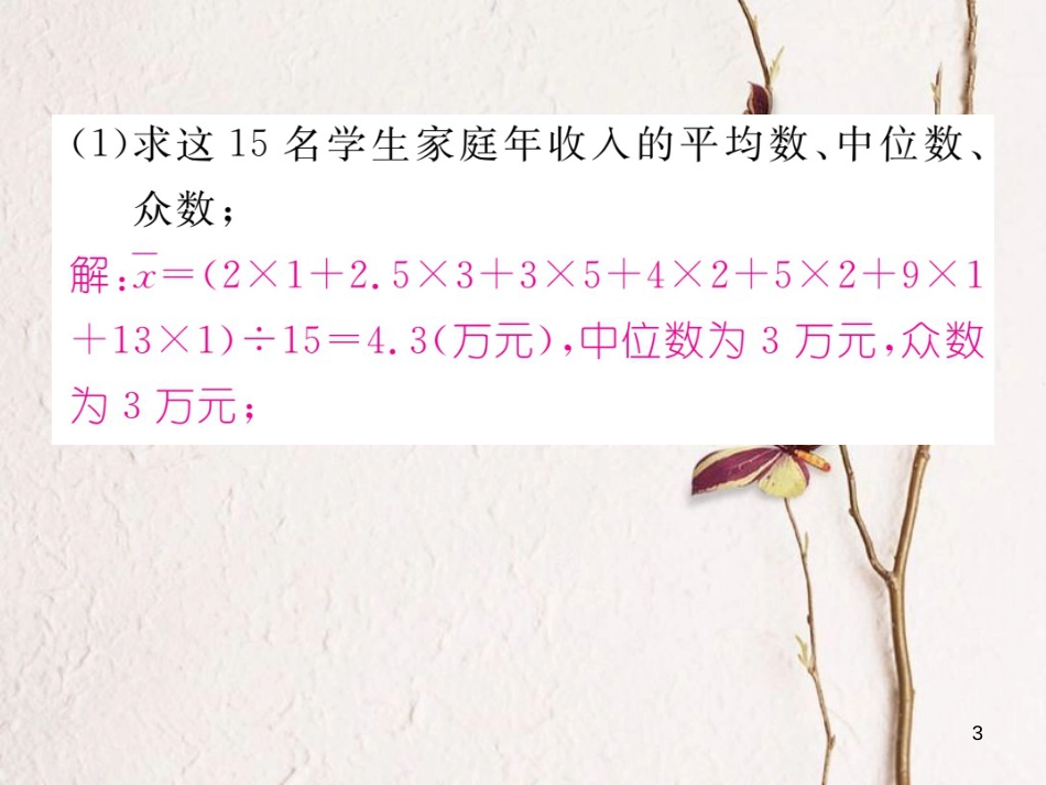 九年级数学下册 综合与实践一 统计活动—视力的变化作业课件 （新版）北师大版_第3页