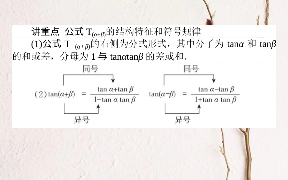 高中数学 第三章 三角恒等变换 第27课时 两角和与差的正切课件 新人教B版必修4_第3页