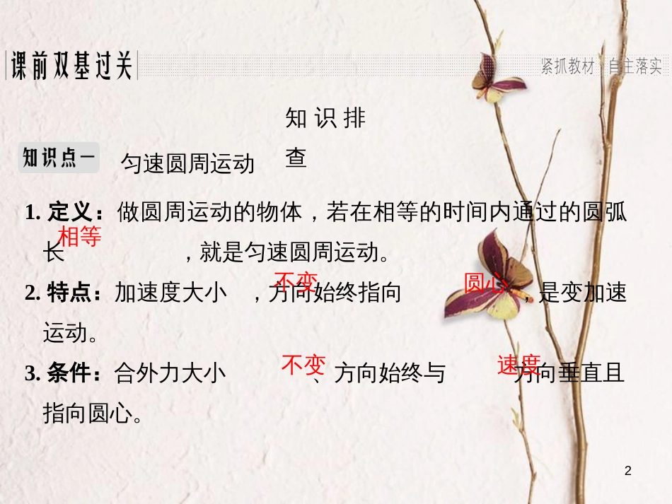 2019版高考物理总复习 第四章 曲线运动 万有引力与航天 基础课3 圆周运动课件(1)_第2页