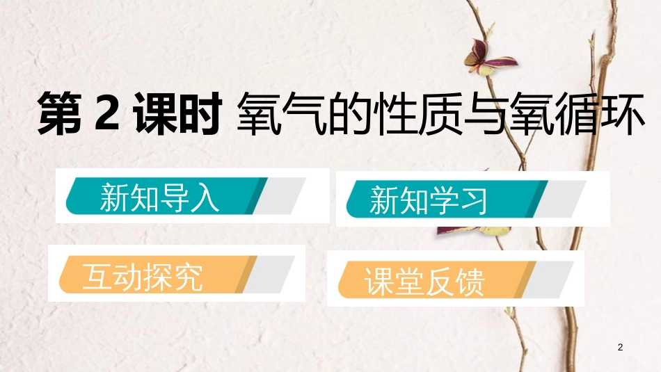 九年级化学上册 第四单元 我们周围的空气 第三节 氧气 4.3.2 氧气的性质与氧循环课件 （新版）鲁教版_第2页