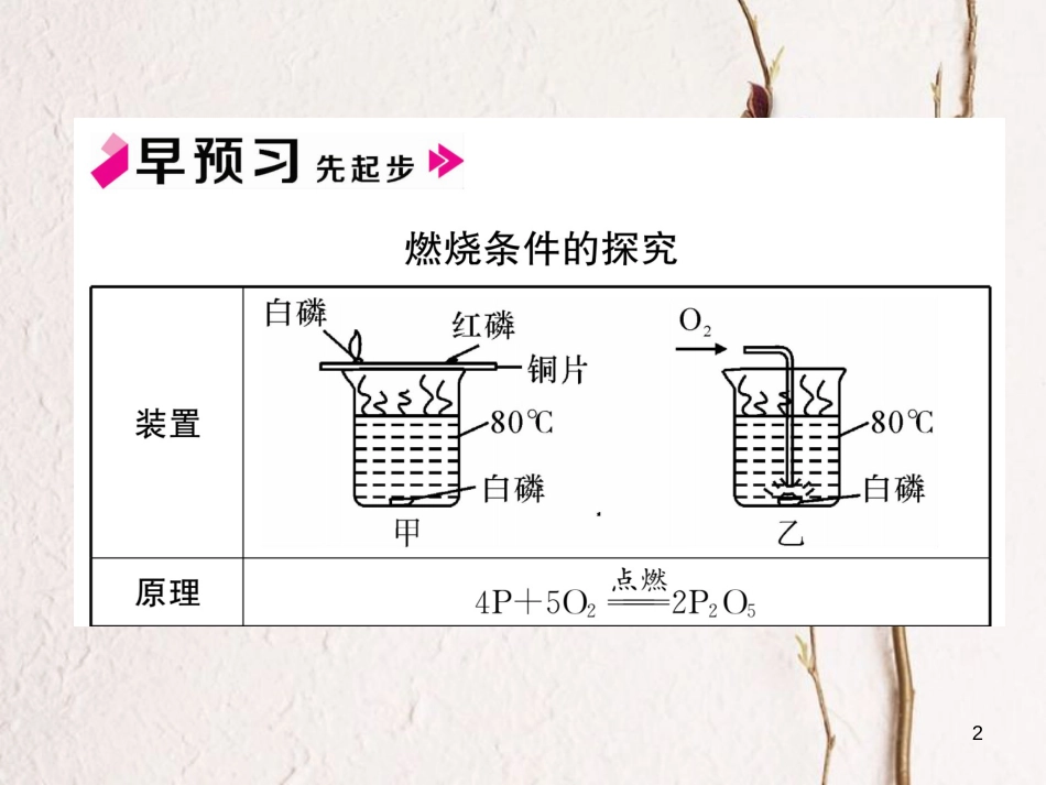 九年级化学上册 第七单元 燃料及其利用 实验活动3 燃烧的条件习题课件 （新版）新人教版_第2页