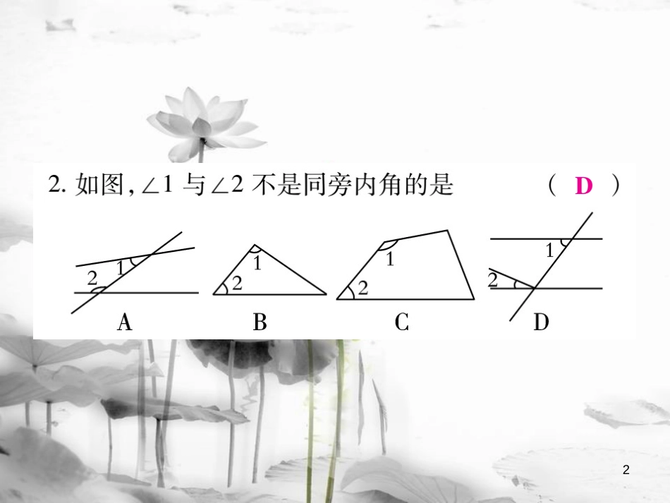 七年级数学下册 阶段测评一习题课件 （新版）新人教版_第2页