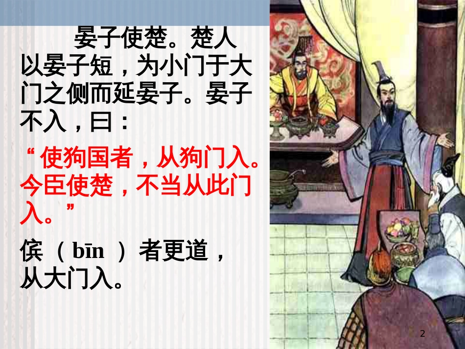 八年级语文上册 第二单元 10 晏子使楚课件 苏教版_第2页