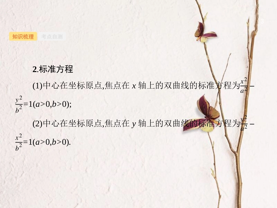 2019高考数学一轮复习 9.6 双曲线课件 理 新人教B版_第3页
