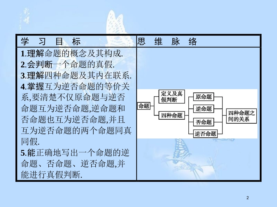 高中数学 第一章 常用逻辑用语 1.1 命题课件 北师大版选修2-1_第2页