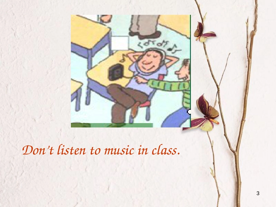 贵州省习水县七年级英语下册 Unit 4 Don’t eat in class Section A（Grammar Focus-3c）课件 （新版）人教新目标版_第3页