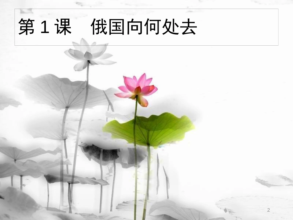 年春九年级历史下册 第一单元 动荡与变革 1 俄国向何处去课件 北师大版_第2页