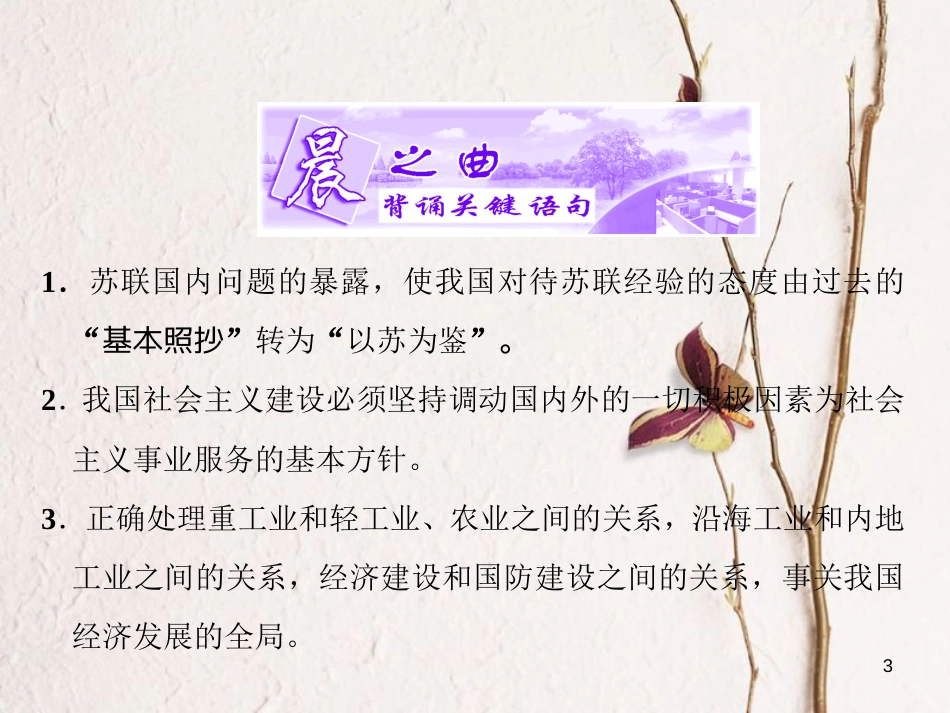 高中政治 专题四 社会主义经济理论的初期探讨 第三框 毛泽东对社会主义经济建设的理论探索课件 新人教版选修2_第3页