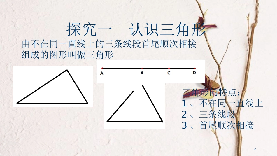 陕西省西安市蓝田县焦岱镇七年级数学下册4.1认识三角形课件4（新版）北师大版_第2页