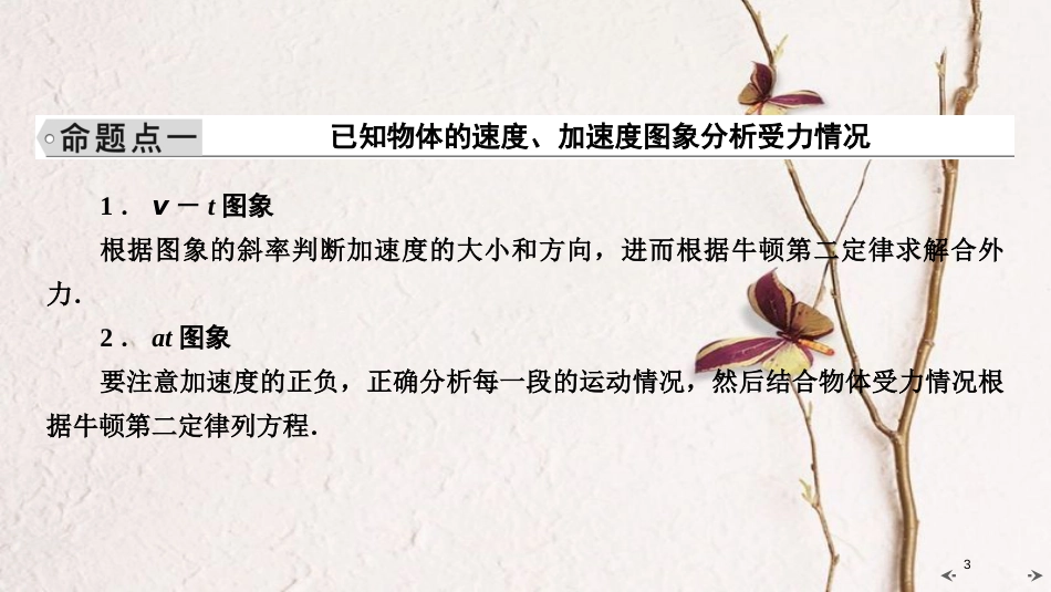 2019年高考物理大一轮复习 微专题02 牛顿运动定律与图象综合问题课件 新人教版_第3页