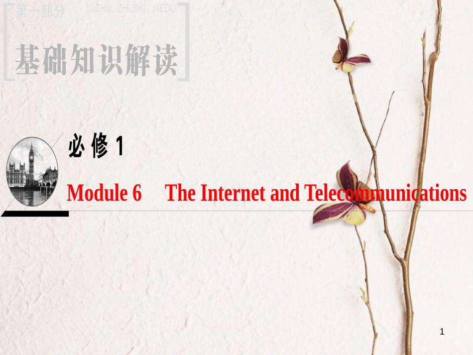 2019版高三英语一轮复习 Module 6 The Internet and Telecommunications课件 外研版必修1_第1页