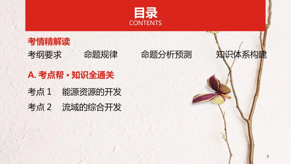 （全国版）2019版高考地理一轮复习 第十六单元 区域自然资源综合开发利用课件_第2页