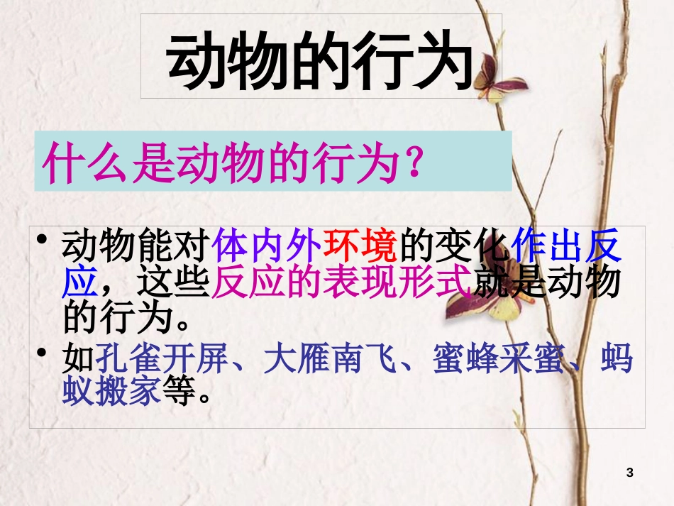学年八年级生物上册 16.2 动物的行为课件1 苏科版_第3页