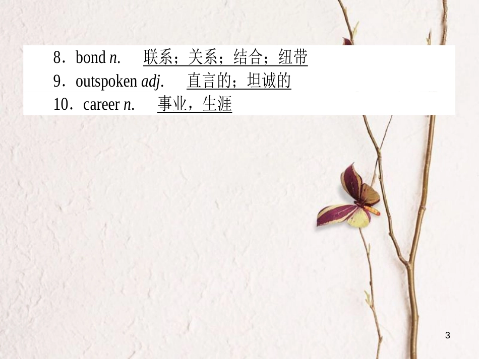 2019届高三英语一轮复习 Unit 1 Women of achievemen课件 新人教版必修4_第3页