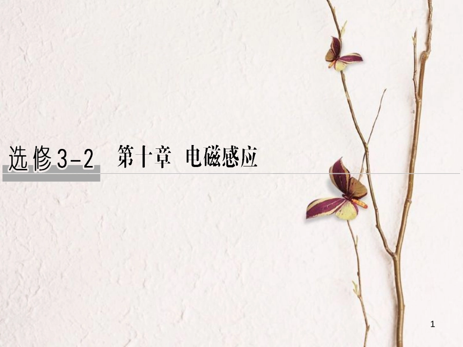 2019版高考物理总复习 第十章 电磁感应 基础课1 电磁感应现象 楞次定律课件_第1页