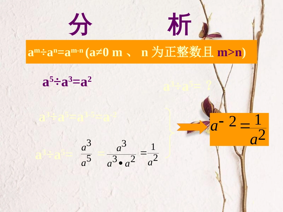 陕西省安康市石泉县池河镇八年级数学上册 15.2 分式的运算 15.2.3 整数指数幂课件 （新版）新人教版_第3页