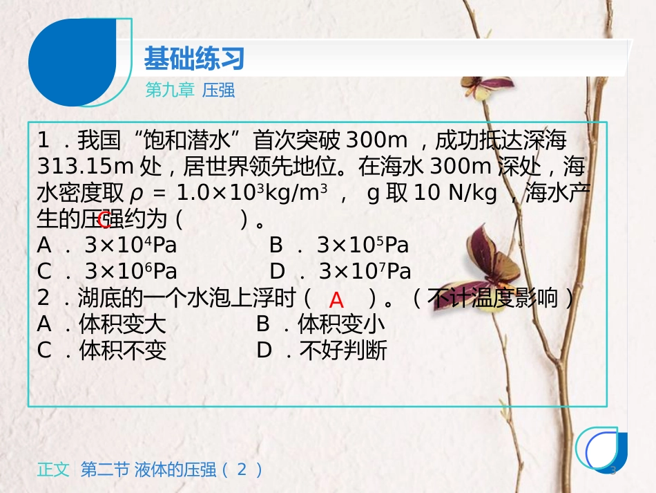 八年级物理下册 第九章 第二节 液体的压强课件2 （新版）新人教版_第3页