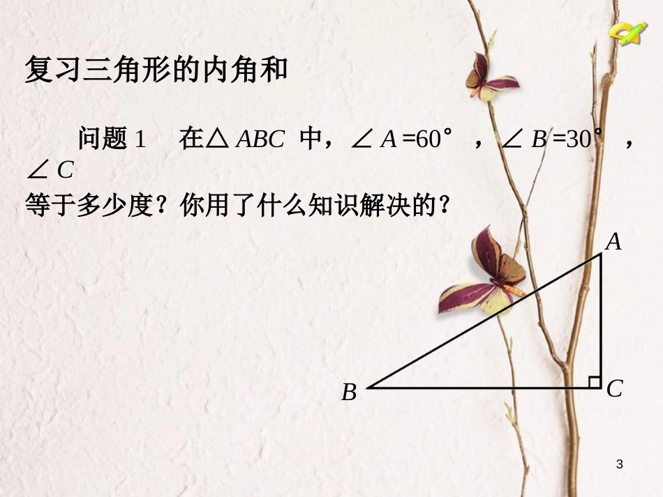 学年八年级数学上册 11.2 与三角形有关的角（第2课时）课件 （新版）新人教版_第3页