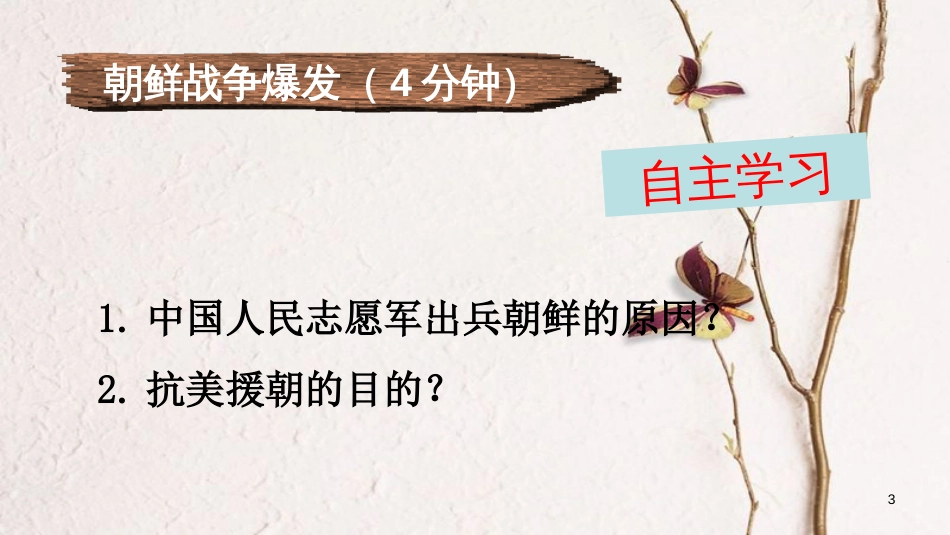 江苏省仪征市八年级历史下册 第3课 抗美援朝课件 新人教版_第3页