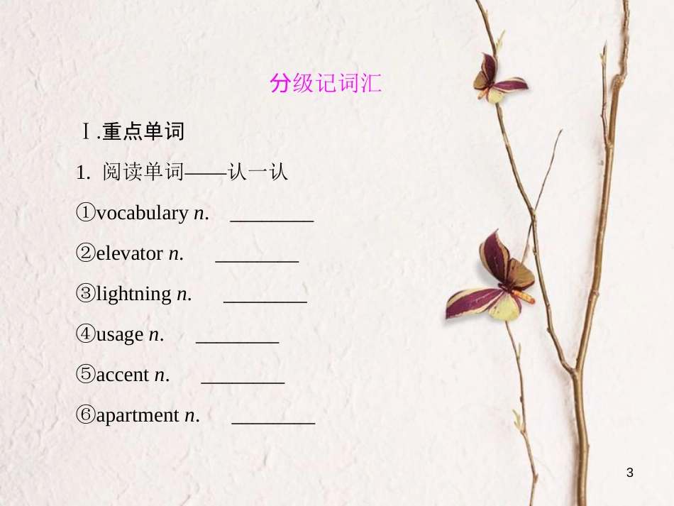 （新课标）高三英语一轮复习 Unit 2 English around the world课件 新人教版必修1_第3页