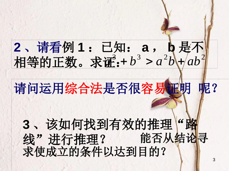 山西省忻州市高考数学 专题 分析法复习课件_第3页