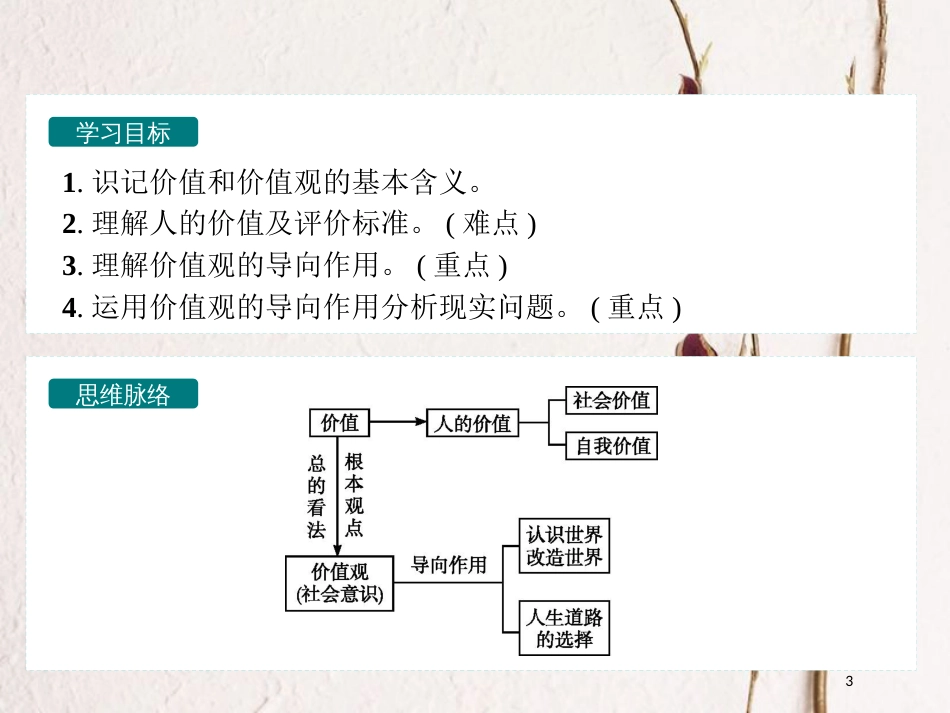 高中政治 4.12.1价值与价值观课件 新人教版必修4_第3页