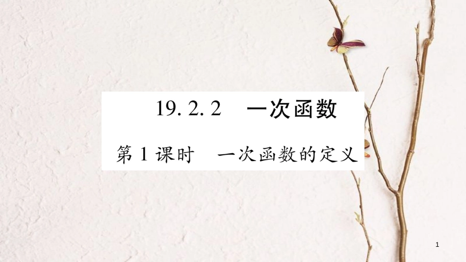 八年级数学下册 第19章 一次函数 19.2.2 一次函数习题课件 （新版）新人教版_第1页