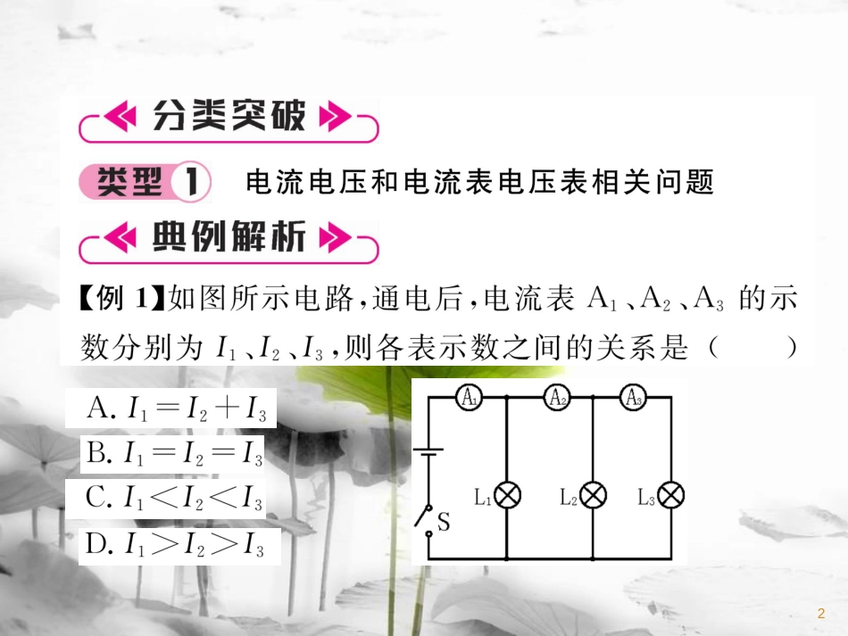 九年级物理上册 第4章 探究电流本章重难点、易错点突破 学科内综合课件 （新版）教科版_第2页