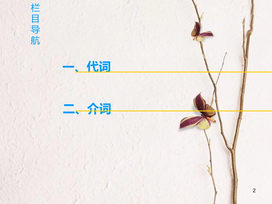 2019版高三英语一轮复习 第2部分 语法专题突破 专题3 代词和介词课件 北师大版_第2页