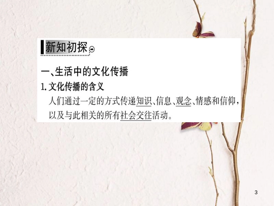 高中政治 第二单元 文化传承与创新 第三课 文化的多样性与文化传播 第二框 文化在交流中传播课件 新人教版必修3_第3页