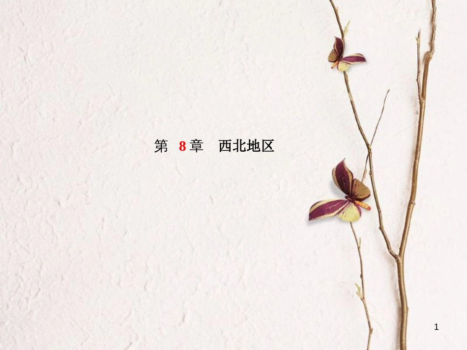 山东省德州市中考地理一轮复习 八下 第8章 西北地区课件_第1页