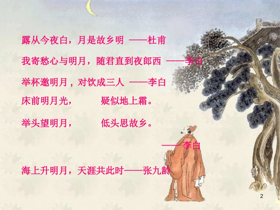 九年级语文下册 第四单元 苏轼咏月诗文《记承天寺夜游》课件2 北师大版_第2页
