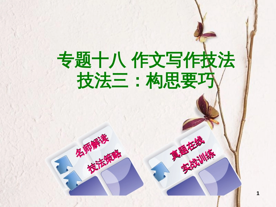 （浙江专用）2018中考语文 专题复习十八 作文写作技法课件3 新人教版_第1页