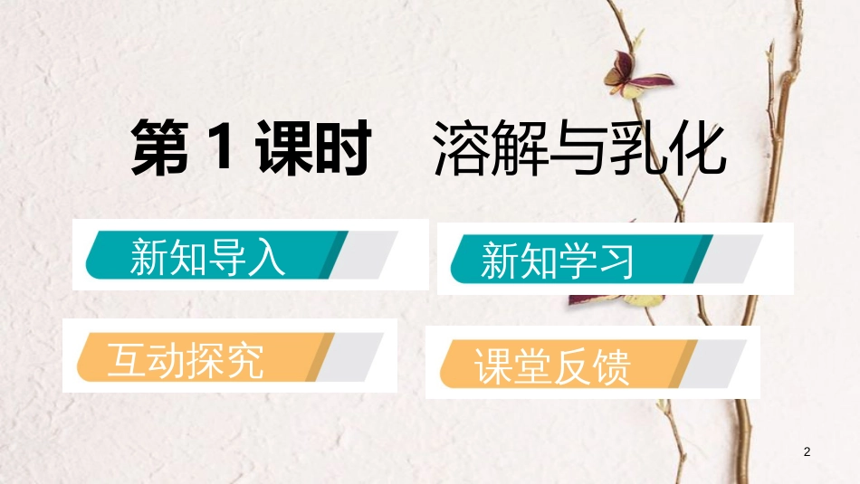 九年级化学上册 第三单元 溶液 第一节 溶液的形成 3.1.1 溶解与乳化课件 （新版）鲁教版_第2页