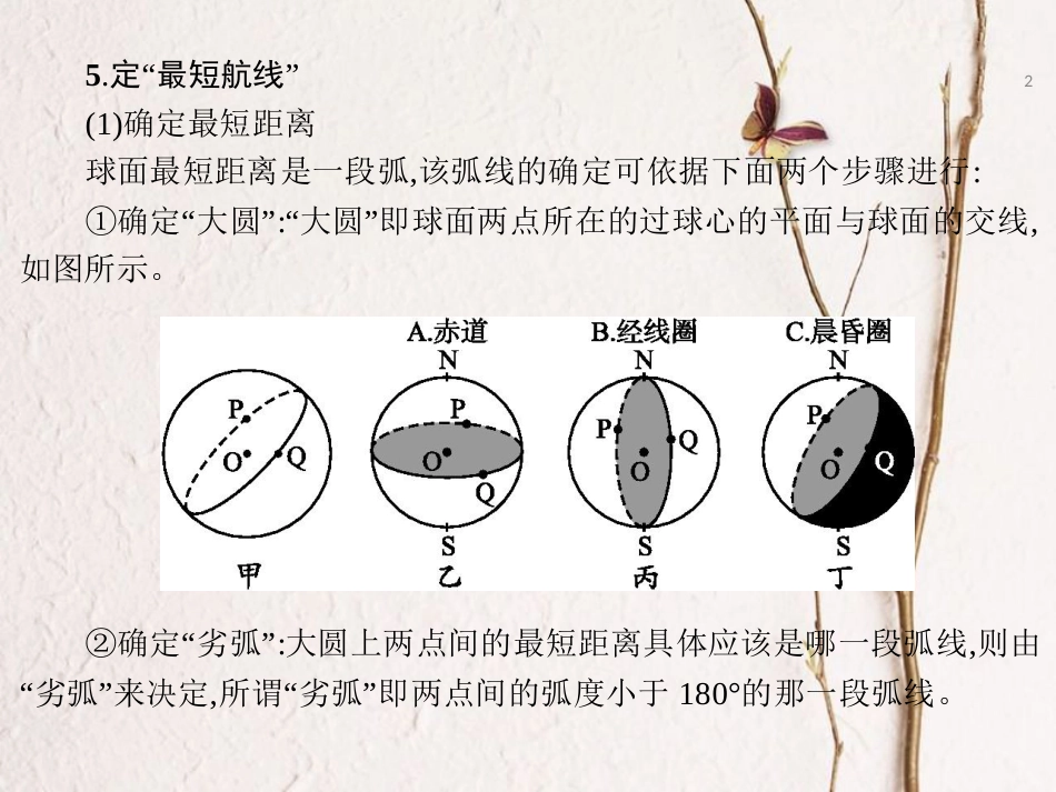 辽宁省北票市高中地理 13 地球的运动 最短距离课件 新人教版必修1_第2页