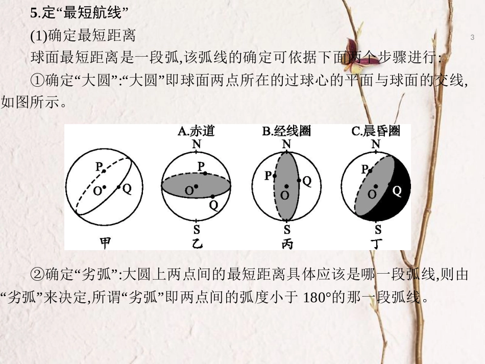 辽宁省北票市高中地理 13 地球的运动 最短距离课件 新人教版必修1_第3页