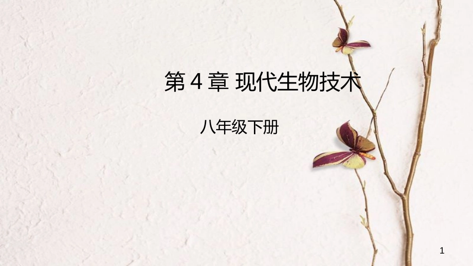 八年级生物下册 6.4现代生物技术课件 （新版）冀教版_第1页