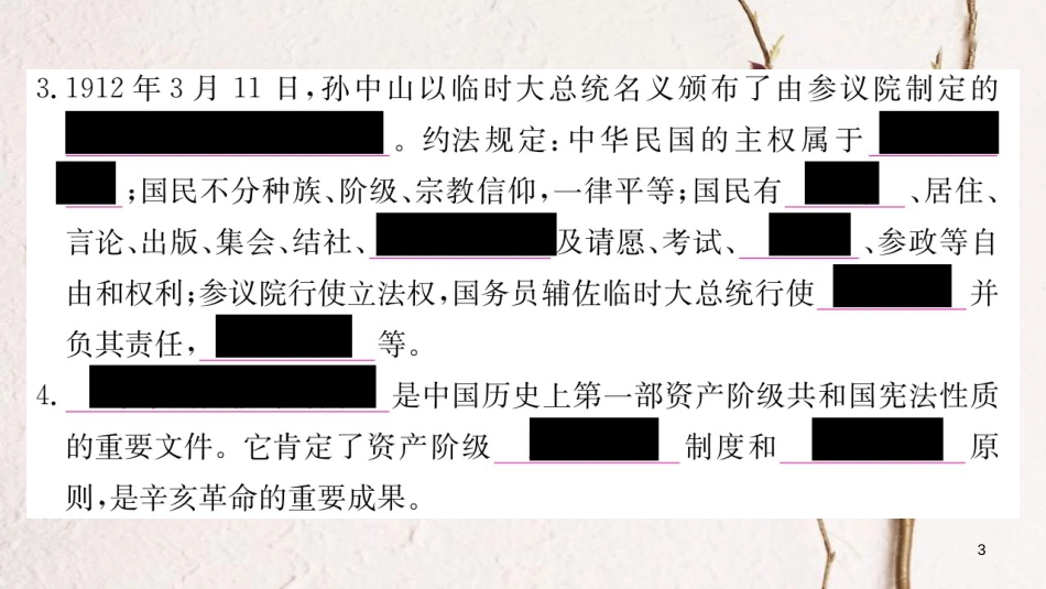 八年级历史上册 第三单元 资产阶级民主革命与中华民国的建立 10 中华民国的创建课件 新人教版_第3页