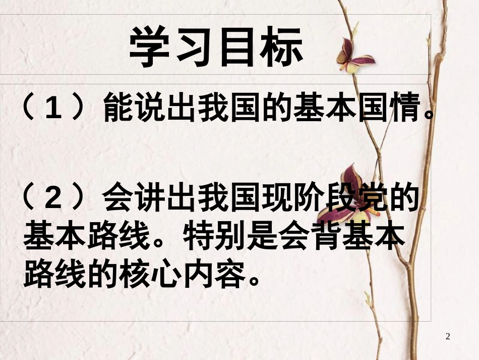 九年级政治全册 第一单元 世界大舞台 第三课 中国的道路课件 人民版_第2页