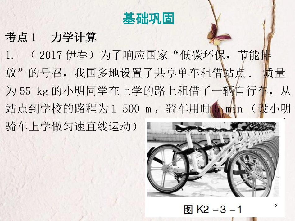 广东省中考物理总复习 第二部分 专题训练 专题三 计算课后作业课件_第2页