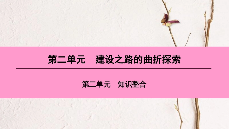八年级历史下册 第二单元 建设之路的曲折探索知识整合课件 北师大版_第1页