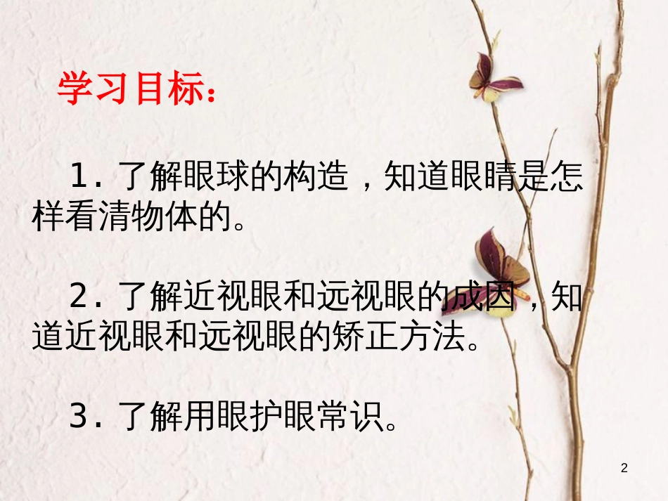 八年级物理上册 4.4《眼睛和眼镜》课件1 鲁教版五四制_第2页